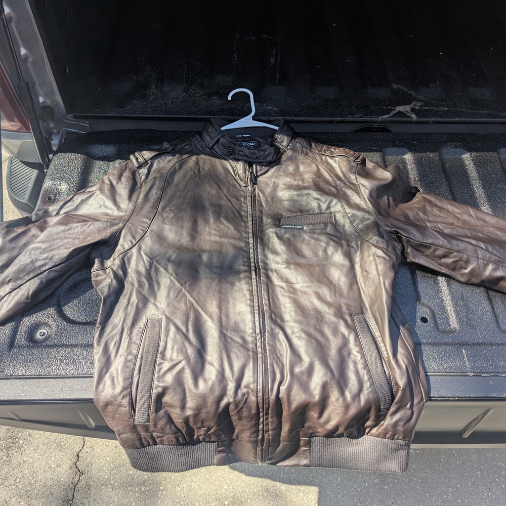 Members Only Dark Brown Bomber Jacket